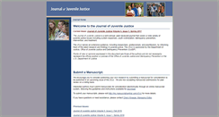 Desktop Screenshot of journalofjuvjustice.org